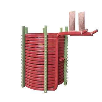 中頻爐，感應(yīng)爐，中頻電爐，感應(yīng)電爐中感應(yīng)線圈的作用：(洛陽萬峰工業(yè)爐)